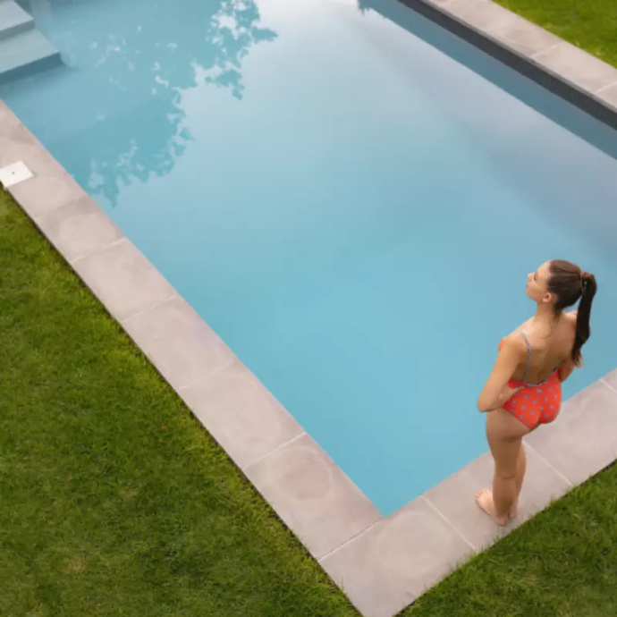 ModuloPool - Kit piscine en résine polypropylène bloc cavalier (6 x 3 x 1,20 m)